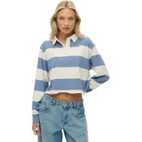 Superdry T-shirt oversize 'Athletic Essentials' écru / bleu-gris