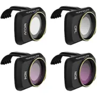 Sunnylife Ensemble De 4 Filtres Cpl Nd 4/8 Uv Pour Dji Mini 2 (mm-fi9257)