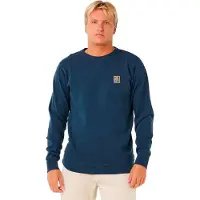 Rip Curl Pacific Rinse Patch Crew Sweatshirt Bleu XL Homme