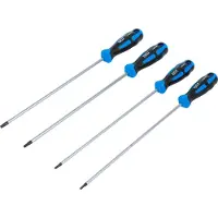 Bgs Jeu de tournevis | extra-longs | profil en T (pour Torx) | T15 - T30 | 4 pièces