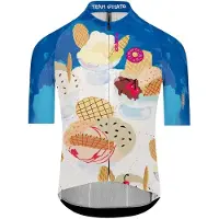 Q36.5 Gregarius Pro Team Gelato Short Sleeve Jersey Blanc 2XL Homme