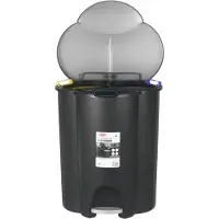 Keter Poubelle triple à pédale 40 l