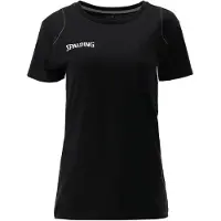 Spalding T-shirt fonctionnel 'Essential' noir / blanc naturel