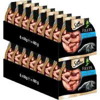 Sheba Filets - Nourriture Humide Pour Chat - Poulet Et Thon Durable - 16 X 60 G