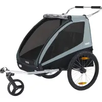 Thule - Remorque pour vélo 2 places convertible en poussette - Coaster XT Blue - Bleu