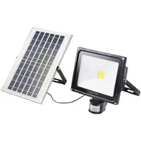 Sygonix SY-5461112 Projecteur solaire avec détecteur de mouvement 50 W Couleur de lumière : blanc neutre