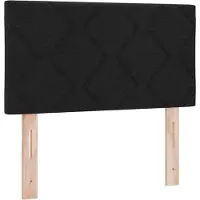vidaXL Tête de lit LED, noire, en tissu