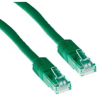 ACT ADVANCED CABLE TECHNOLOGY Câble de raccordement CAT6 LSZH U/UTP vert de 0,5 mètre avec connecteurs RJ45