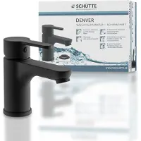 Schutte Mitigeur monocommande DENVER pour lavabo - noir mat