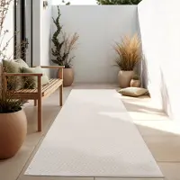 Paco Home In & Outdoor Tapis tissé plat uni moderne résistant aux intempéries pour terrasse cuisine Taille 60x100 cm