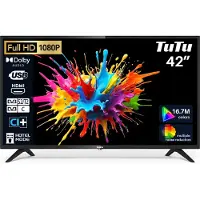 Tutu Standard TV - LED Full HD - 42 pouces/108 cm - Design sans bordure - Triple Tuner DVB-T/T2/S/S2/C - HDMI x2, USB x1, CI+ - Assemblé à Eindhoven, Pays-Bas - TUB42FD1N