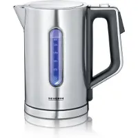 Severin WK 3418 Bouilloire électrique - 1,7 L, numérique, acier inoxydable-noir