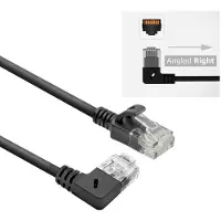ACT DC2901, 1 m, Cat6a, U/UTP (UTP), RJ-45, RJ-45, Noir