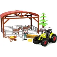Toi-Toys Ackers Ville - Écurie avec tracteur - Jeu son et lumière, 14dlg.