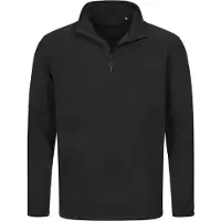 Stedman Pull-over polaire demi-zip pour hommes Black Opal - Stedman STE5020 - Taille L