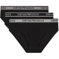 Emporio Armani Em000258_af20669 Slips 3 Units Noir 2XL Homme