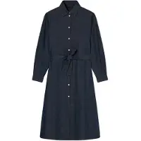 Armani Exchange pour femme. XW001794AF21337MB001 Robe Chemisier marine (XS), Casuel, Coton, Manche longue