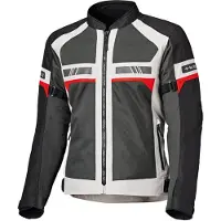 Held Tropic 4, veste en textile ,Gris Clair/Noir/Rouge ,L