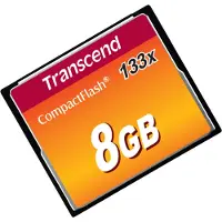 Transcend Carte mémoire flash - 8 Go - 133x - CompactFlash