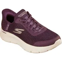 SKECHERS Slip on 'Go Walk Flex - Grand Entry' gris / aubergine / blanc