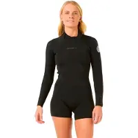Rip Curl Shorty à Manches Longues Avec Fermeture éclair Au Dos Pour Femme D/patrol 2/2 Mm Spring