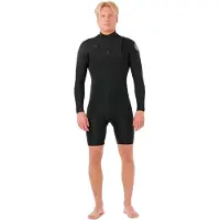 Rip Curl Dawn Patrol Spring 2/2 Mm Woman Long Sleeve Front Zip Shorty Noir M Femme