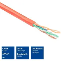 ACT Ep355b Cat5e U/utp Cat5e Network Cable 305 M Orange