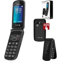 Kruger & Matz Téléphone MaxCKruger & Matz pour seniors KM0929 7,11 cm (2,8") 108,5 g Noir