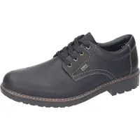 Rieker Chaussures pour hommes, modèle à lacets, couleur noire, style décontracté