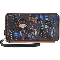 Anekke porte-monnaie Contemporary RFID Passport Wallet Multicolor multicolore