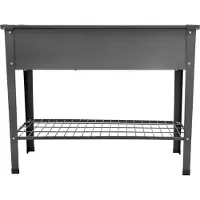 Esschert Design Carré potager en acier - L 100,5 x P 40,5 x H 80,5 - Gris anthracite