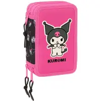 Hello Kitty Kuromi Pencil Case 37 Pieces Rose Homme