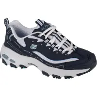 SKECHERS Chaussure de sport 'D'Lites Biggest Fan' bleu marine / bleu clair / blanc