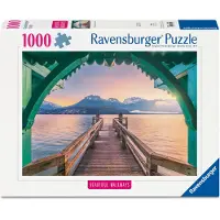 Ravensburger Puzzle Puzzle Highlights - Chemins de rêve - Passerelle du Lac d'Annecy - 1000 pièces