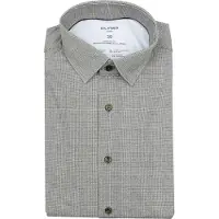 Olymp Chemise Luxor Pied-de-Poule Vert
