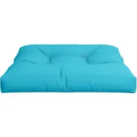 vidaXL Coussin de palette turquoise 70x70x12 cm tissu