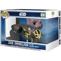 Funko POP! Rides Deluxe: Star Wars: The Mandalorian & Grogu-zeb Orrelios (razor Crest) Figure Multicolore