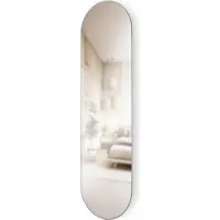 Umbra miroir Hubba Pill, miroir mural, verre, titane, 157 x 45 cm, 1023469-624