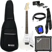 Fazley Classic Series FST118 White pack débutant guitare électrique
