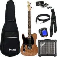 Fazley Classic Series FTL218 Natural LH pack débutant guitare électrique
