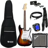 Fazley Classic Series FST118 Sunburst pack débutant guitare électrique