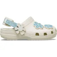 Crocs Sabots Classic Denim Flower Adjustable Backstrap