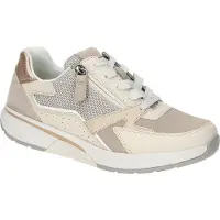 Gabor Rollingsoft Baskets basses 'Schnürschuh Damen 86-878-33 Textil in beige' beige