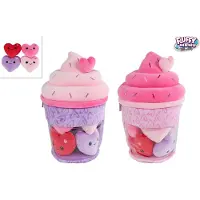 Nobrand Glace en peluche Fluffy Menu avec 4 curs - 36cm