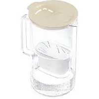 Wessper Carafe filtrante Beige 2 L avec affichage LED + 1 filtre Aquamax