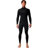 Rip Curl Dawn Patrol 3/2 Mm Long Sleeve Chest Zip Neoprene Suit Noir LS Homme