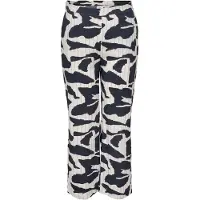 ONLY Pantalon 'CARMisia' marine / blanc
