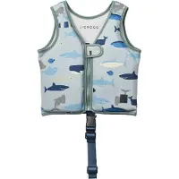 Liewood Gilet de natation - 11-15 kg - Dove - Shark/Dove Blue - - UneTaille - Gilet de natation