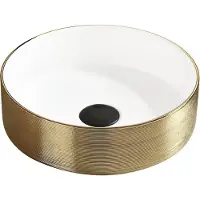 Mexen Lavabo CLARISA blanc/or 36 cm