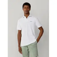 Hackett London pour homme. HM5600146 Polo avec bordure de plage, coupe classique (S), Blanc, Casuel, Coton, Manche courte